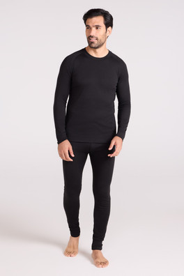 Talus Mens Thermal Top & Pants Set - Black