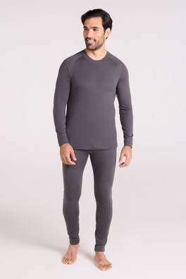 Talus Mens Thermal Top & Pants Set - Charcoal