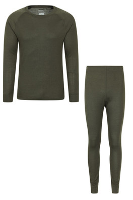 Talus Mens Thermal Top & Pants Set - Khaki