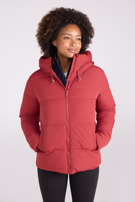 Toasty Womens Short Padded Jacket - Red