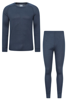 Talus Mens Thermal Top & Pants Set - Navy