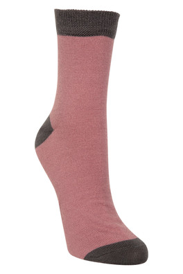 Merino Womens Quarter Length Socks - Pale Pink