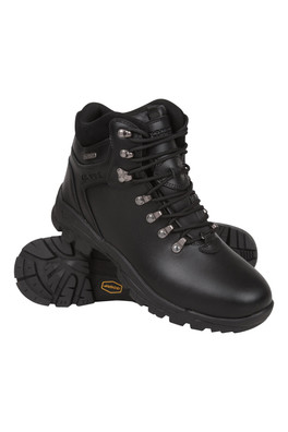 Latitude II Extreme Mens Waterproof Leather Walking Boots - Black