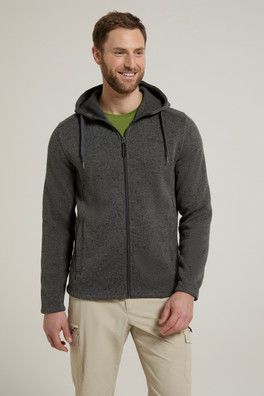 Nevis Mens Fleece Hoodie - Black