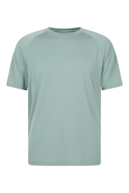 Mens Quick Dry Active T-Shirt - Light Khaki