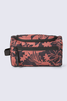 Printed Wash Bag - Rust