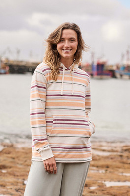 Lila Womens Beach Hoodie - Light Pink