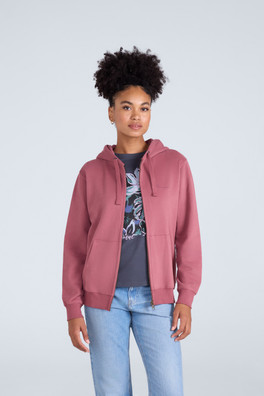Maya Womens Full-Zip Hoodie - Dusky Purple