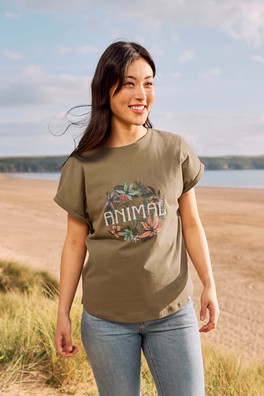 Holly Womens Logo T-Shirt - KHA