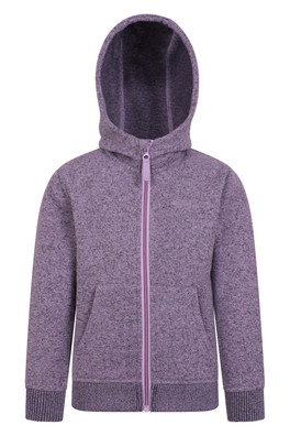 Nevis Kids Full Zip Hoodie - Lilac
