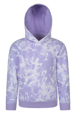 Tie Dye Kids Hoodie - Purple