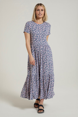 Sardinia Womens Tiered Dress - Grey