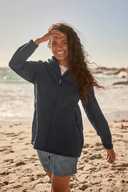 Pace Womens Waterproof Packable Jacket - Navy