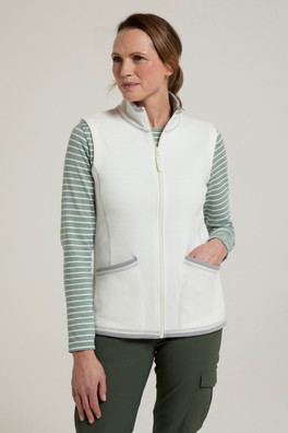 Montana Womens Full Zip Gilet - Beige