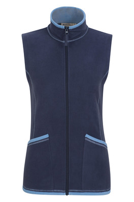 Montana Womens Full Zip Gilet - Navy