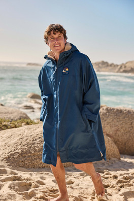 Hazey Mens Waterproof Beach Parka - Blue