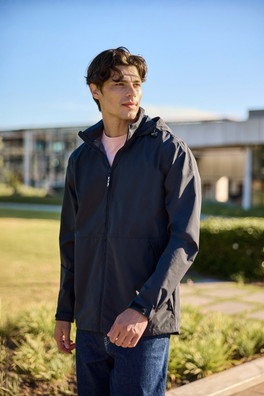 Pace Mens Waterproof Packable Jacket - Black