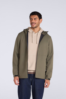 Pace Mens Waterproof Packable Jacket - Dark Khaki