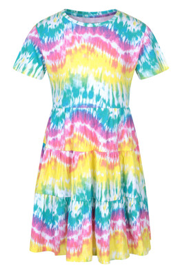 Ava Kids Tiered Dress - Yellow