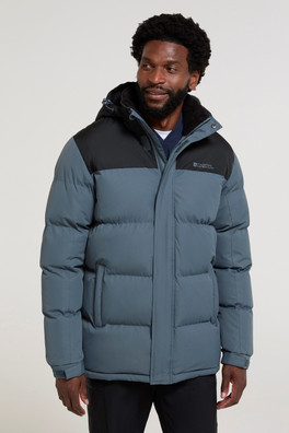 Snow Borg Lined Mens Padded Jacket - Grey