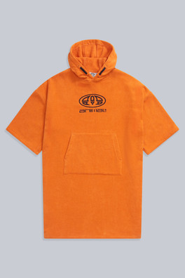 Gill Kids Towelling Poncho - Orange
