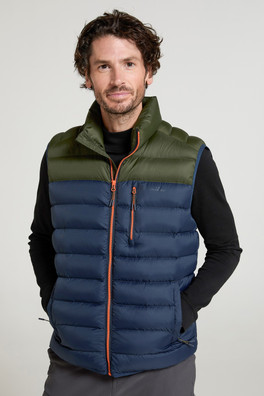 Link Mens Padded Gilet - Khaki