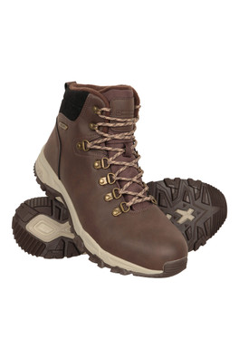 Conway Mens Waterproof Thermal Casual Boots - Brown