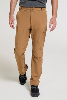 Beacon Men's Fleece Lined Softshell Trousers - Tan