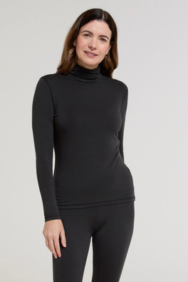 Keep The Heat Womens IsoTherm Roll Neck - Black