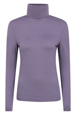 Keep The Heat Womens IsoTherm Roll Neck - Dusky Purple