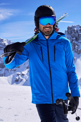 Neptune Mens Extreme Padded Waterproof Ski Jacket - Cobalt