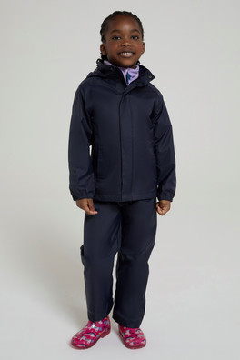 Pakka Kids Waterproof Jacket and Overtrousers Set - Navy