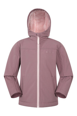 Arctic Kids Borg-Lined Softshell Jacket - Pink
