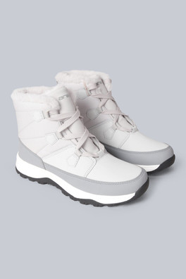 Filey Womens Snow Boots - Light Grey