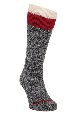 Thermal Mens Mid-Calf Boot Socks - Charcoal