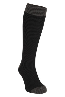 Mens Thermal Knee Length Welly Sock - BLA