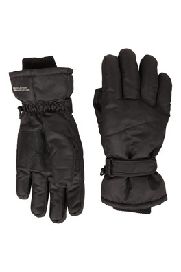 IsoTherm Mens Waterproof Ski Gloves - Black