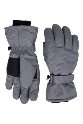 IsoTherm Mens Waterproof Ski Gloves - Charcoal