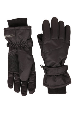 IsoTherm Womens Waterproof Ski Gloves - Black