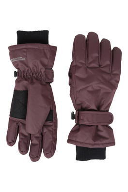IsoTherm Womens Waterproof Ski Gloves - Dark Purple