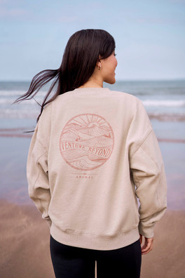 Dakota Womens Sweatshirt - Light Beige