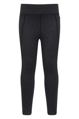 Contin Kids Thermal Trekking Leggings - Dark Grey