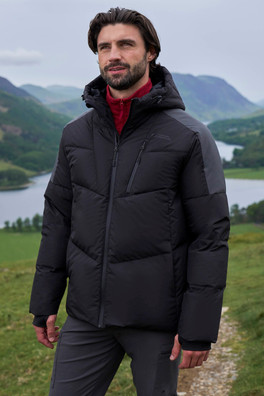 Oslo Extreme Mens Down Padded Jacket - Grey