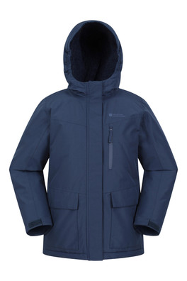 Noah Kids Borg Lined Waterproof Jacket - Navy