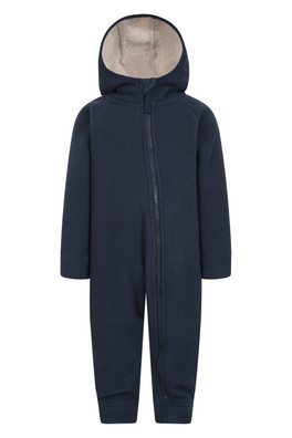 Astro Kids Borg-Lined Fleece Suit - Navy