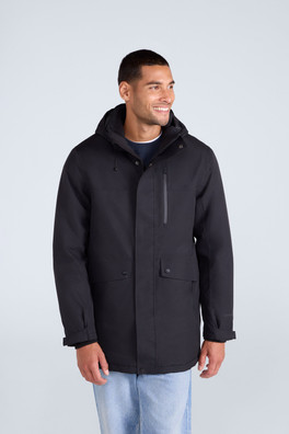 Lisbon Mens Waterproof Parka - Black