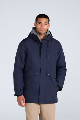 Lisbon Mens Waterproof Parka - Navy