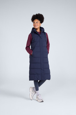 Comfort Zone Womens Longline Gilet - NAV