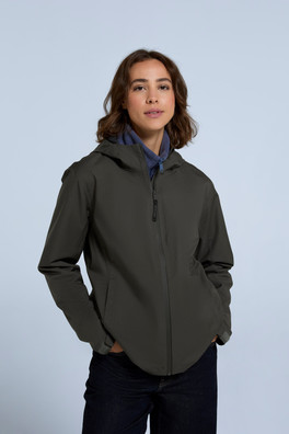 Elements Womens Waterproof Jacket - Dark Khaki