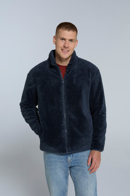 Teddy Mens Fleece Jacket - Navy